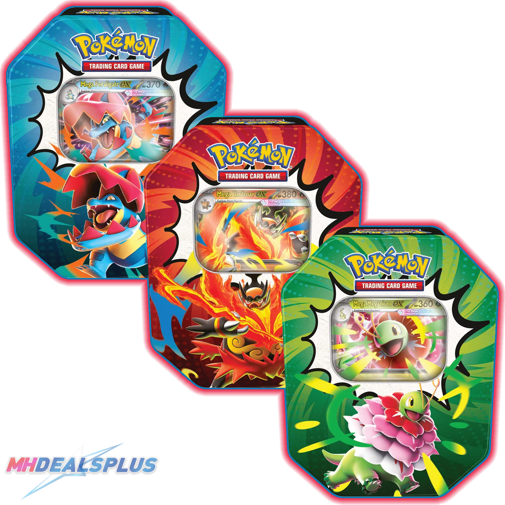 Pokemon Ascended Heroes Tin Set of 3 Ravli
