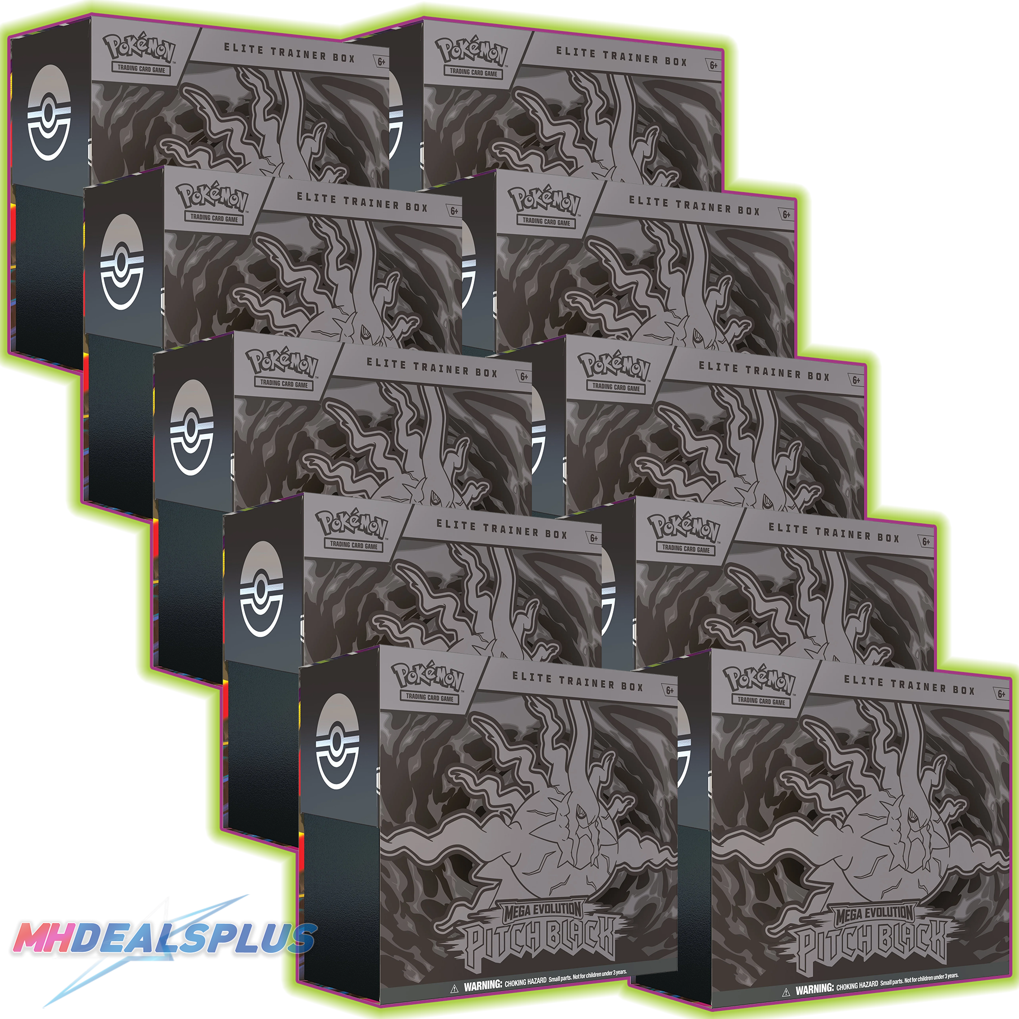 Pokemon Pitch Black Elite Trainer Box Sealed Case Ravli